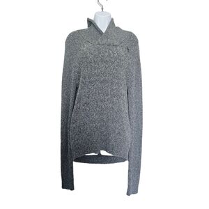 Abercrombie & Fitch Knitted Heathered Grey Sweater